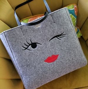 Kate Spade winking eye tote bag